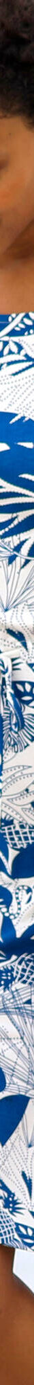 Robe courte imprimée manches courtes (écru / bleu) Robe courte imprimée manches courtes (écru / bleu)